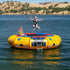 Thumbnail for Island Hopper 15 Classic Water Trampoline One Kid Jumping While Other Girl Setting With Mountain View