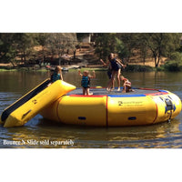 Thumbnail for Island Hopper 17 Bounce n Splash Water Bouncer Five Girls Jumping And Sliding On Bouncer In Calm Lake