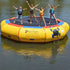 Thumbnail for Island Hopper 17 Bounce n Splash Water Bouncer Floating In Calm Lake With Four Kids Raising Their Hands