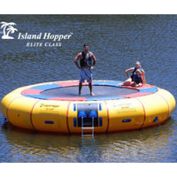 Thumbnail for Island Hopper 20 Acrobat Water Trampoline Father Standing While Mother and Kid Sitting