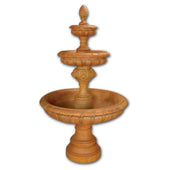 Italica Three Tier Fountain With Plain White Background