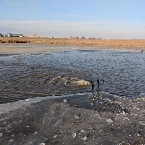 J2 Outdoors Ice Ripper 1 HP - Ice Ripper in Action on the Lake