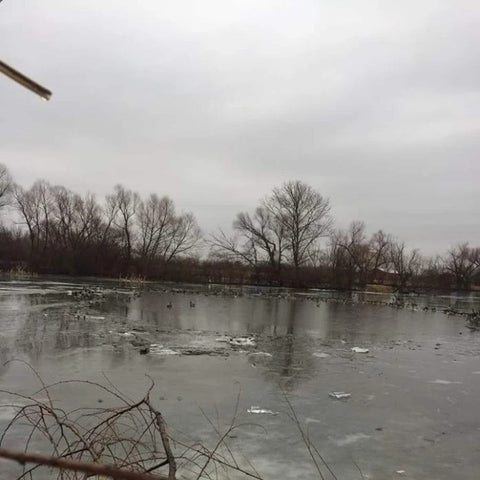 J2 Outdoors Ice Ripper 1 HP - Lake View with Ice