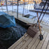 Thumbnail for J2 Outdoors Ice Ripper Dock De-Icer 1 HP - In action on dock with covered boat top view