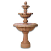 Jardin Three Tier Outdoor Water Fountain Tall With Plain White Background