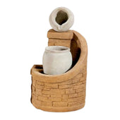 Jug Tabletop Fountain With Plain White Background