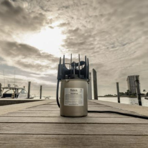 Kasco Aquaticlear  With Wooden Dock And Cloudy Sky