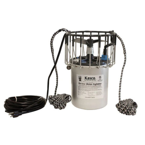 Kasco De-Icer 3/4 HP Unit With Power Cord Front View