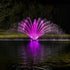 Thumbnail for Kasco Fern Premium Fountain Nozzle Beneath A Dark Night Sky With Vibrant Pink Reflections On Calm Water