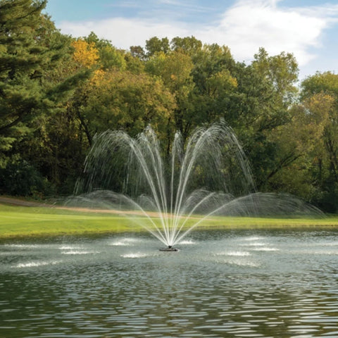 Kasco Magnolia Premium Fountain Nozzle Scenic View Surrounded By Green Trees