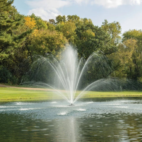 Kasco Mahogany Premium Fountain Nozzle Scenic View With Green Trees
