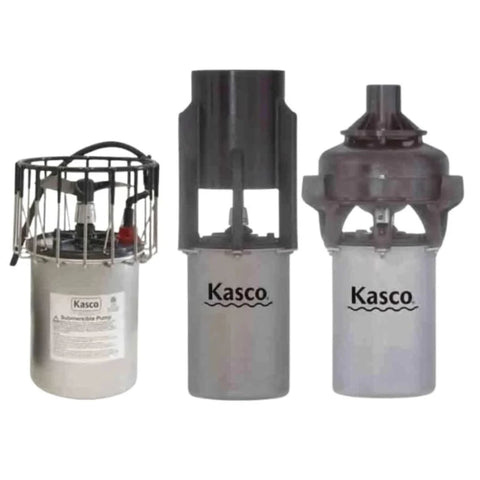 Kasco Marine 8400 Replacement Motor 2 HP Three Models On White Background