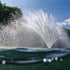 Thumbnail for Kasco Marine Fern Premium Fountain Nozzle Split Waterline View With Sunlit Water Reflections