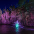 Thumbnail for Kasco Marine Mahogany Premium Fountain Nozzle With Vibrant Nighttime Lighting Reflected On Calm Water At Night
