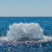 Kasco Surface Aerator On The Water Bubbling