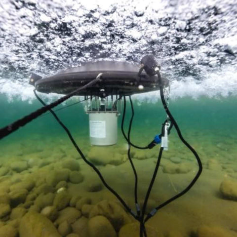 Kasco Surface Aerator Underwater View