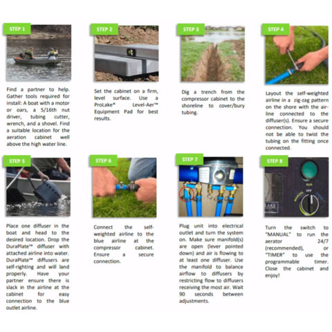 Keeton ProLake 1.3 Diffused Pond Aerator Step By Step Guide