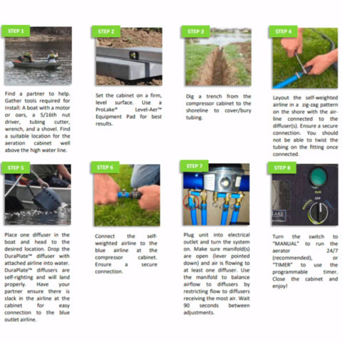 Keeton ProLake 2.7 Diffused Pond Aerator Step By Step Guide