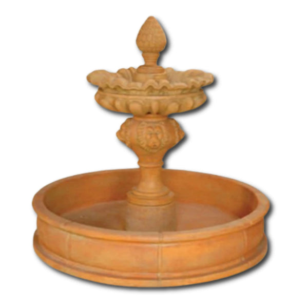 Laguna Pond Outdoor Fountain With Plain White Background