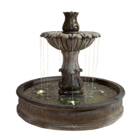 Laurus Pond Fountain With Plain White Background