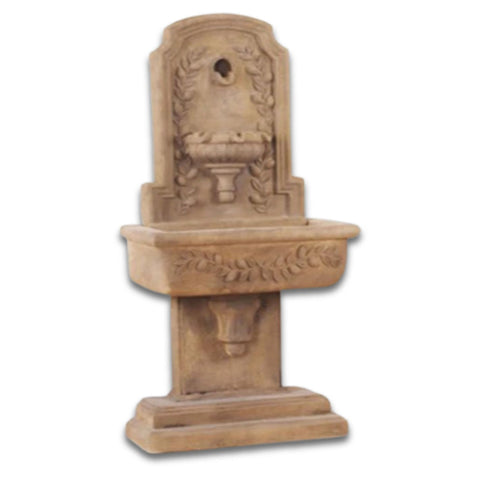 Lemon Lavabo Wall Fountain With Plain White Background