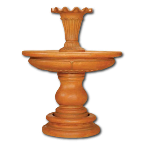 Lily Outdoor Fountain With Plain White Background