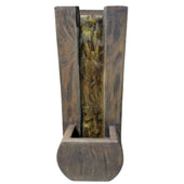 Madera Wall Outdoor Fountain With Plain White Background