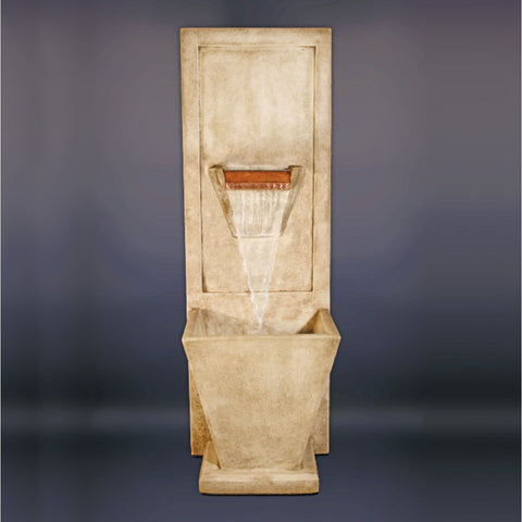 Malibu Wall Fountain With Dark Background