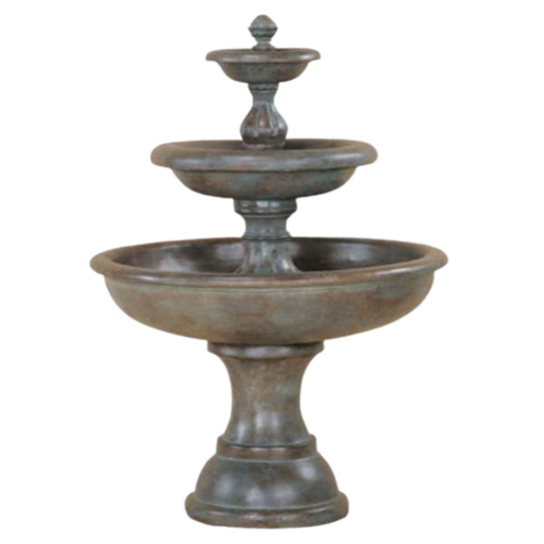 Mantova Three Tier Fountain With Plain White Background