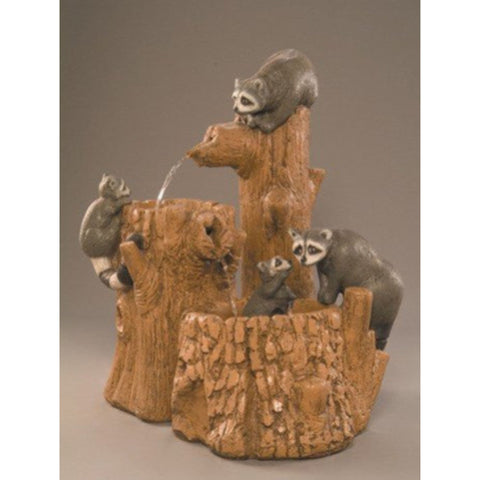 Mischief Cast Stone Water Fountain With Colored Background