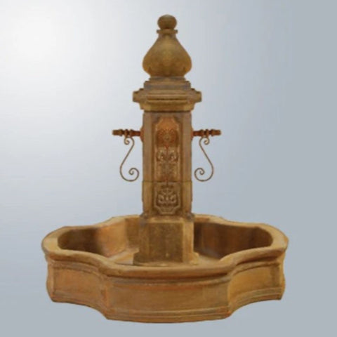 Monaco Pond Fountain For Spouts With Gray Gradient Background