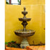 Thumbnail for Giannini Garden Monegasque Lion Three Tier Fountain With Gray Gradient Background