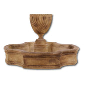 Montecarlo Pond Fountain With Plain White Background