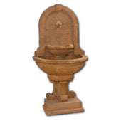 Montefalco Wall Fountain For Bronze Spout With Plain White Background