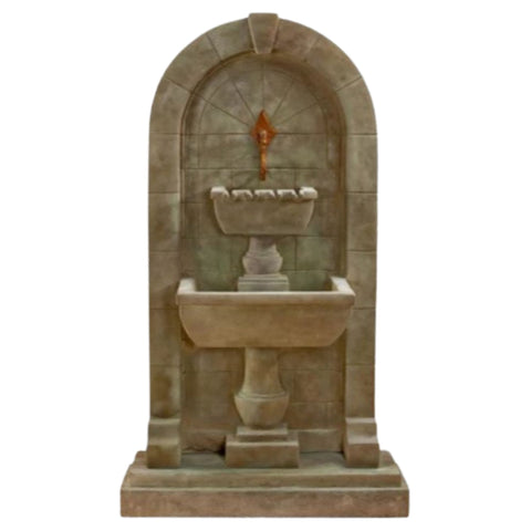 Monterosso Wall Fountain With Plain White Background