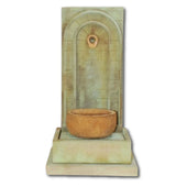 Mortaio Wall Fountain With Plain White Background