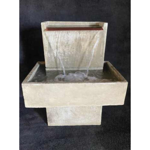 Mystic Falls Modern Water Fountain With Black Background