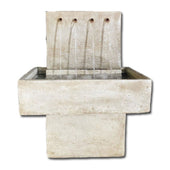 Mystic Streams Modern Water Fountain With White Background