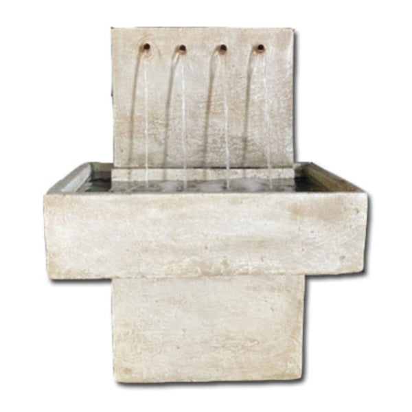 Mystic Streams Modern Water Fountain With White Background