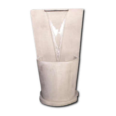 Nadine Lamina Wall Fountain With Plain White Background