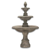 Newcastle Three Tier Outdoor Fountain With Plain White Background