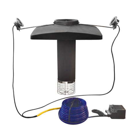 Night Glo Warm White LED Light Set Front View With LED Light Accessories On White Background