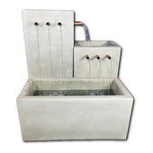 Novem Modern Fountain With Plain White Background