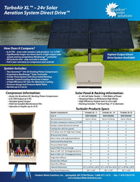 Thumbnail for Outdoor Water Solutions TurboAir XL Solar Aerator