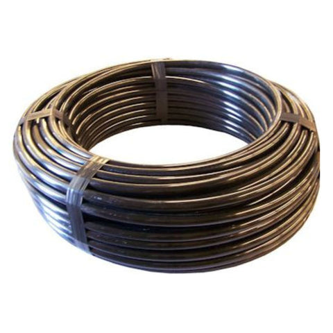 OWS 1 Half Inch Non-Weighted Poly Tubing Secured With Plastic Straps On Plain Background