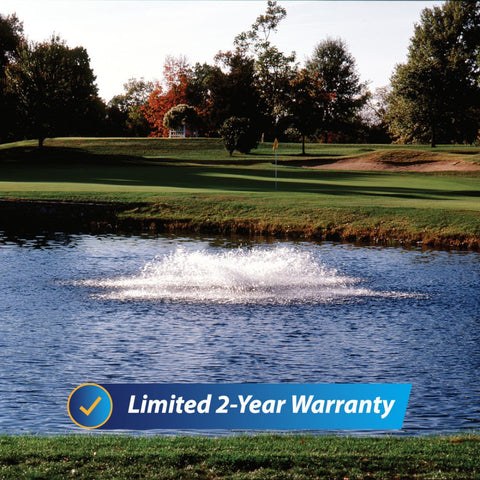 OWS Air-O-Lator Aquarian Pro Surface Aerator On The Water Near A Golf Course