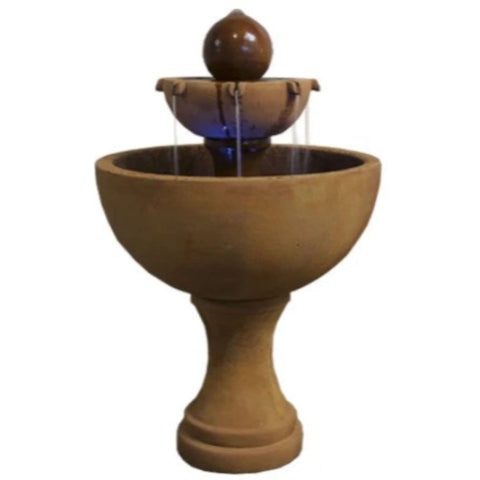 Orbis Two Tier Fountain With Plain White Background