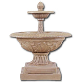 Orvieto Two Tier Fountain With Plain White Background