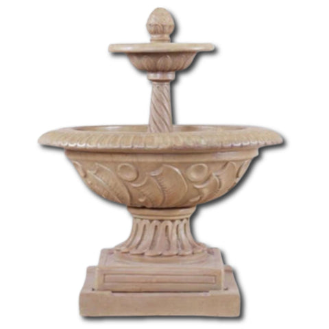 Orvieto Two Tier Fountain With Plain White Background