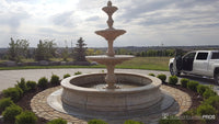 Thumbnail for 3-Tier Four Seasons Outdoor Water Fountain With Bracci Basin